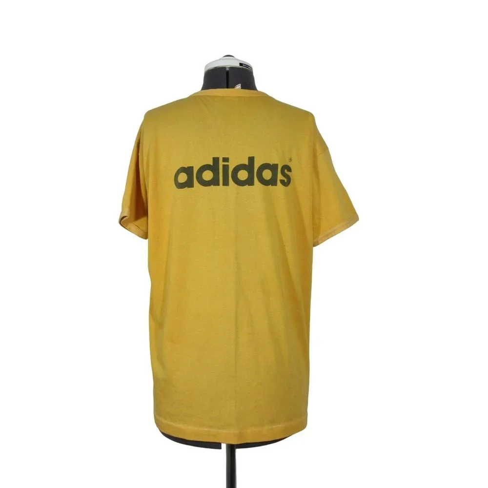 Vintage 80s 90s adidas single stitch hem‎ cuffed crew neck t-shirt XL